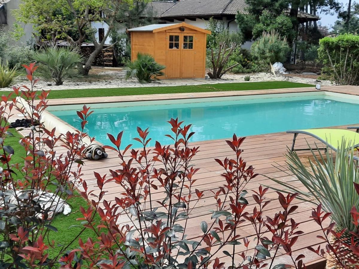 Grande Maison Landaise Avec Piscine Privee, Proche Plage, Pour 8 Personnes A Biscarrosse - Fr-1-319-398 المظهر الخارجي الصورة